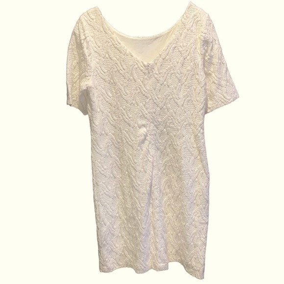 Ann Taylor Cream Lace Midi Dress - Picture 3 of 11